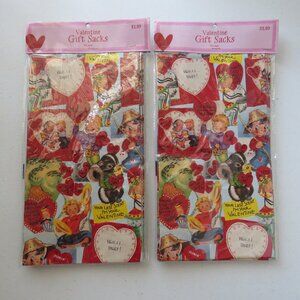VALENTINE GIFT SACKS 11" X 6"  2 NEW PACKS 10 CT EACH
